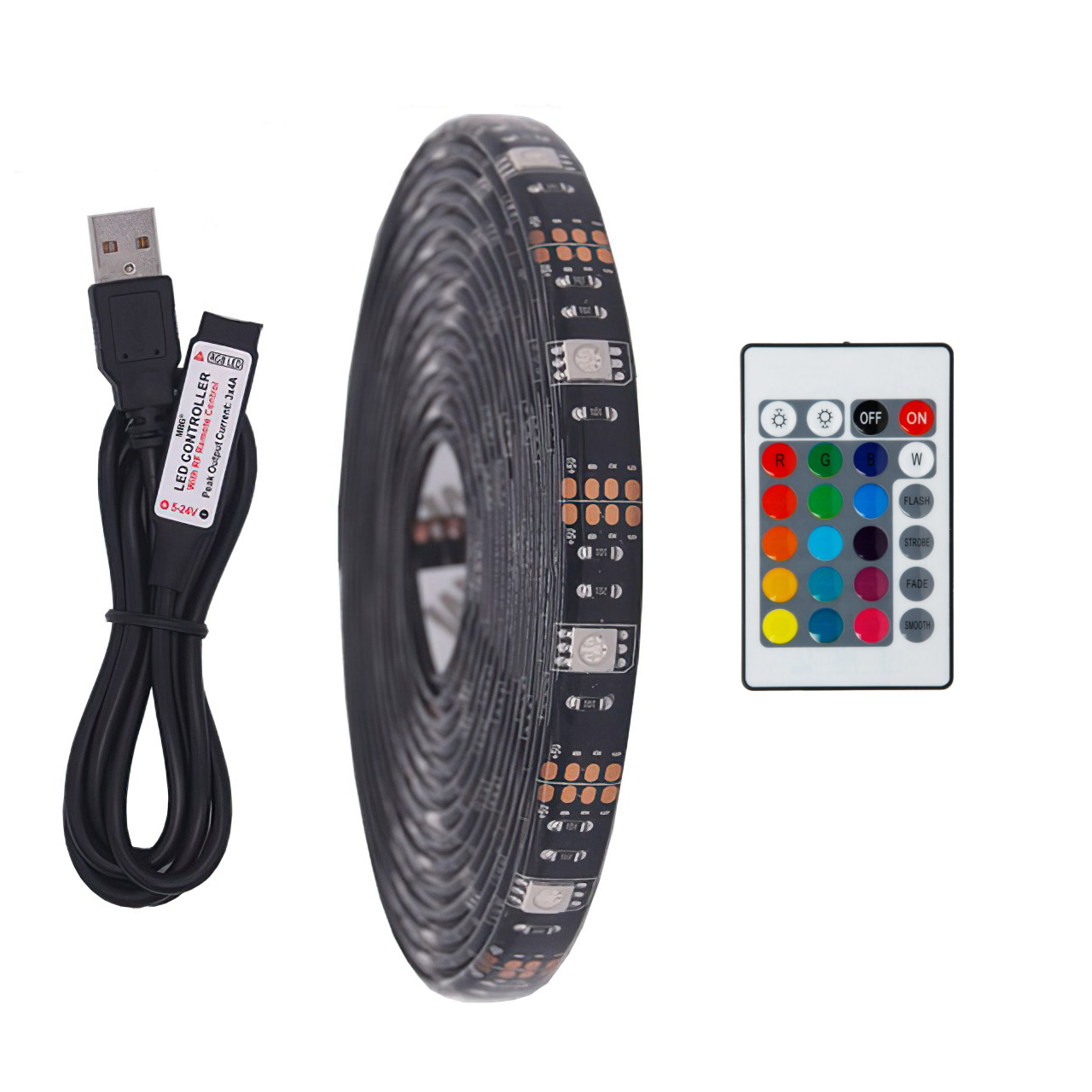 Banda LED MRG M725 , cu Telecomanda, RGB, Lungime 2m